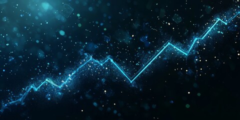 Falling graph illustrating stock market decline during economic default crisis