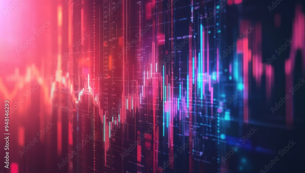 Poster abstract data visualization