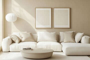 Nordic-style living room interior in a modern home