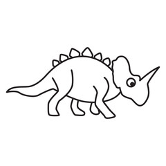 dinosaurs doodle icon transparent background