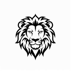 Obraz premium Lion head art silhouette vector illustrations 