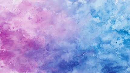 Fantasy smooth light pink purple shades and blue watercolor paper textured illustration for grunge design vintage card templates. pastel ink colors wet effect hand drawn canvas aquarelle background.