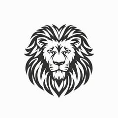 Obraz premium sad lion head drawing