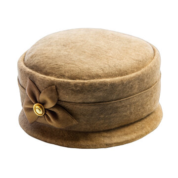 pillbox hat, isolated on transparent png background