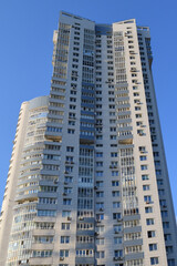 Obraz premium Modern multi-storey residential building in Moscow, Russia