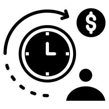 Overtime Pay Icon Element For Design
