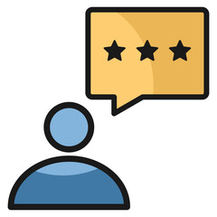 Employee Feedback Icon Element For Design