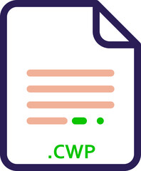 CWP doted and dashed icon inside transparent