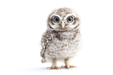 Fototapeta premium A Curious Baby Owl