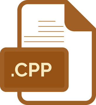 CPP File extension icon color fill rounded corners inside transparent