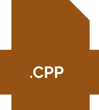 CPP File extension icon fill crisp corners with symbol