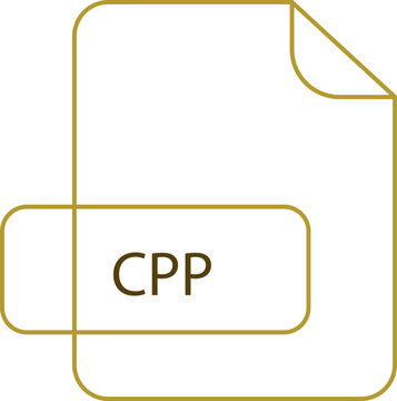 CPP File extension icon RAW thicker outline