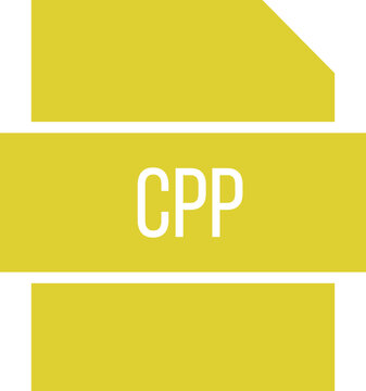 CPP File extension icon rounded and color fill
