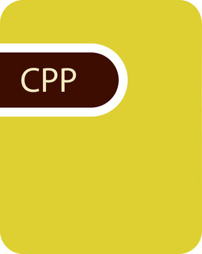 CPP File icon black fill and empty for symbol