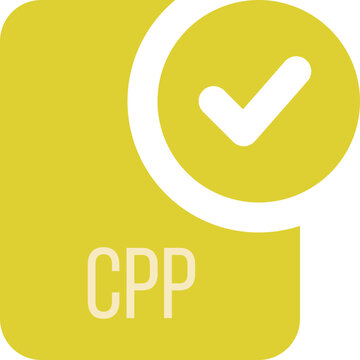 CPP ip file icon with black checked mark
