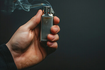 Ai generated photo of person smoking