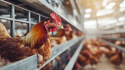 Automated Poultry Facility with Efficient Feeding and Watering Systems for Increased Productivity