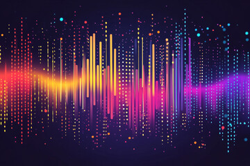 sound wave background.