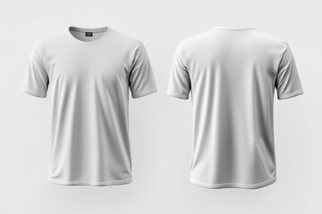 This stylish white oversized tshirt mockup presents both front and back views, making it ideal for apparel designers as well as various fashion brands looking to showcase their designs effectively