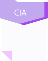 CIA File format minimal icon