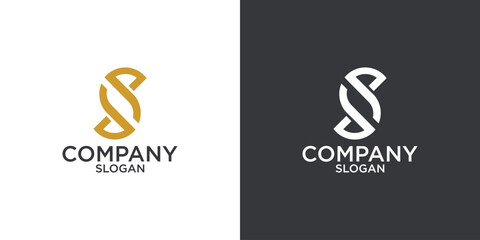 letter s abstract monogram logo vector design