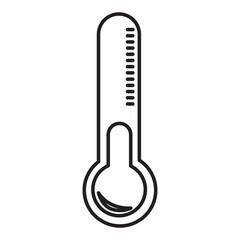 thermometer doodle icon transparent background