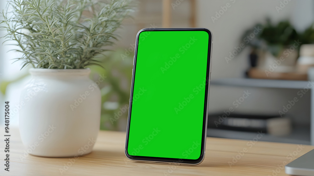 Aufkleber responsive e commerce website mockup on mobile device for online shopping experience