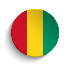 Fototapeta premium Guinea flag button