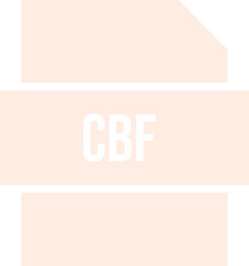 Fototapeta premium CBF icon crisp corner with transparent center