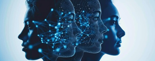 A group of people discussing the legal implications of artificial intelligence, highlighting the ethical challenges of digital advancements.