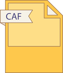 CAF File format icon minimal