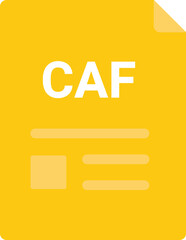 CAF File icon minimal outline with symbols