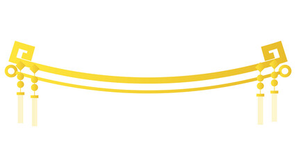 chinese new year 2025 gold ribbon and bow