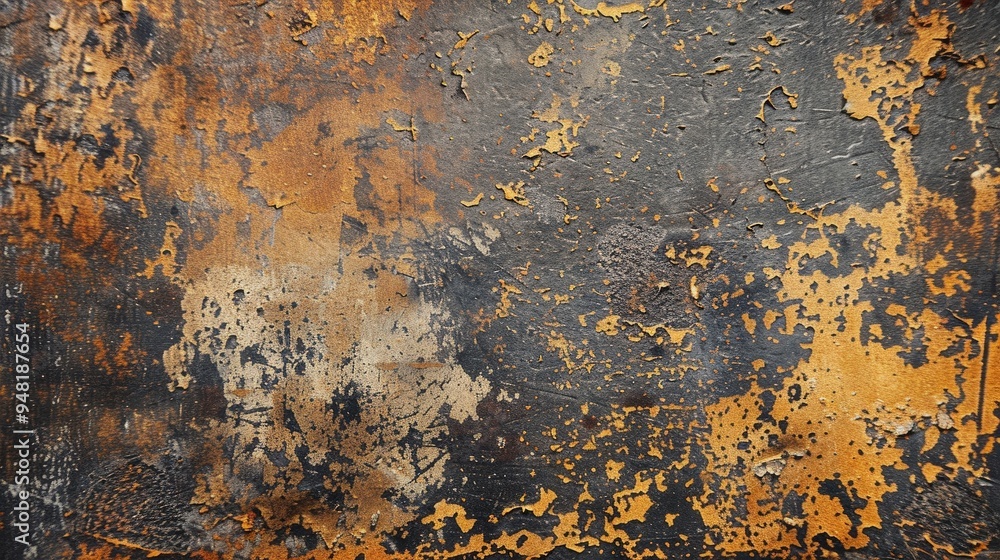 Poster distinctive look of grunge texture with a focus on its rugged surface and irregular patterns