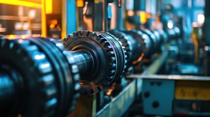 Fototapeta premium Industrial business process workflow optimisation 