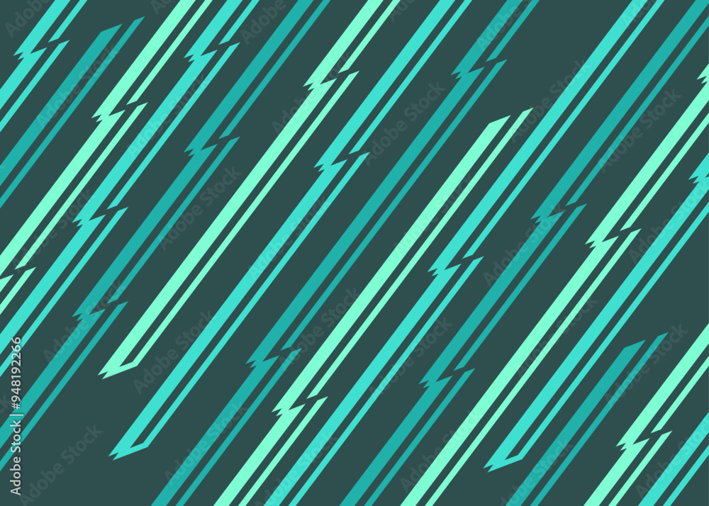 Poster abstract background with colorful diagonal zigzag stripes pattern