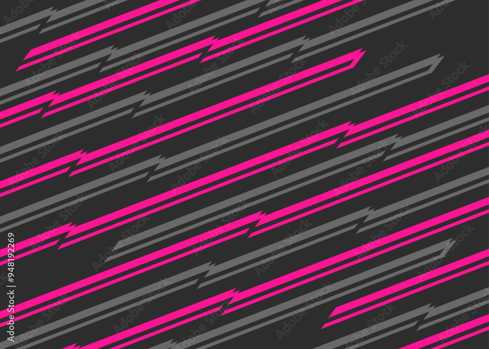 Poster Abstract background with colorful diagonal zigzag stripes pattern