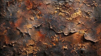 rugged charm of grunge texture with close-up imagery of a weathered and stained surface.