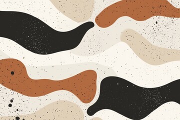 This is an abstract pattern that showcases flowing waves composed of muted earthy colors, making it perfect for those seeking to enhance modern aesthetics in their living or workspaces