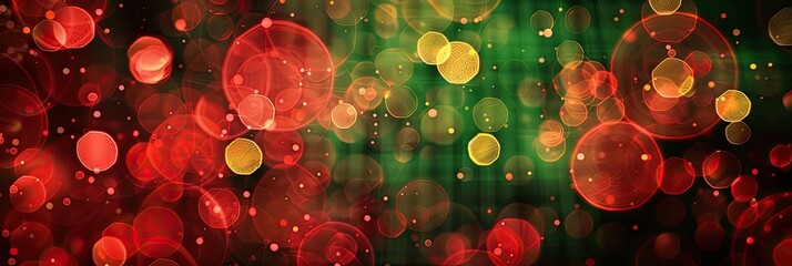 Festive plaid Christmas background with a red and green color scheme