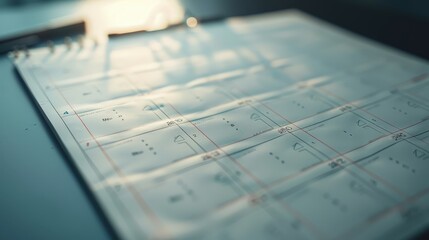 detailed calendar month with a clean grid and clearly marked days