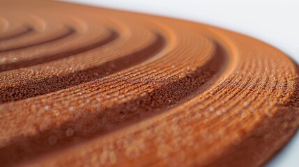 Fototapeta premium Orange wavy surface with water droplets forming an abstract background
