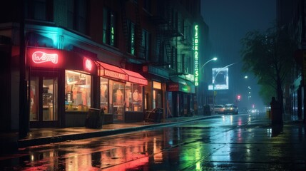 Rainy Night in the City