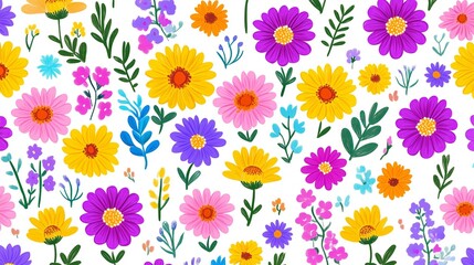 Floral pattern background. Flowers