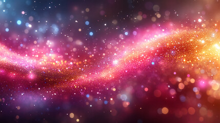 Obraz premium Vibrant Shimmering Wallpapers, Bright and Colorful Backgrounds with Glitter and Light Effects