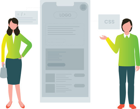 The girls are working on web services.