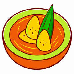 Orange banana compote or 