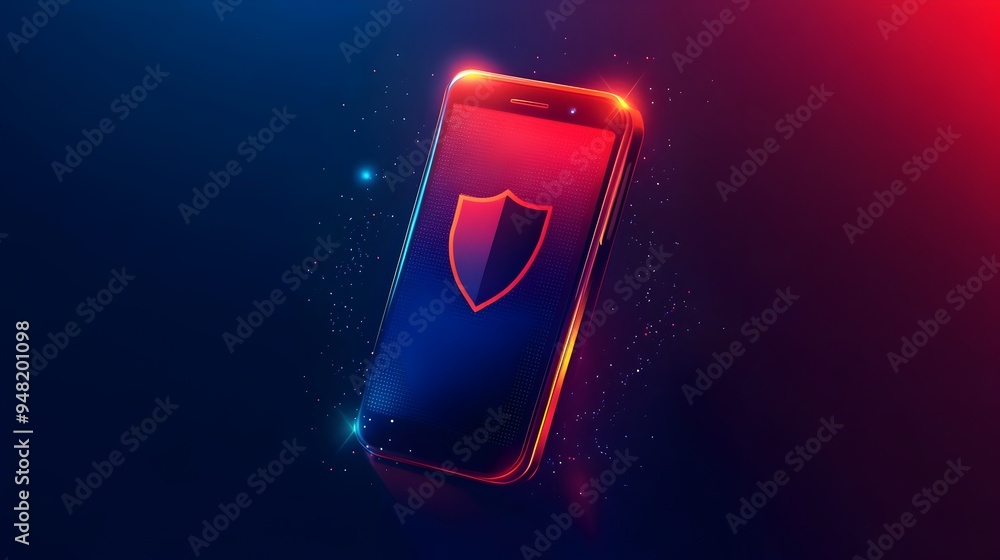 Aufkleber digital wallet icon with shield symbolizing protection and secure transactions