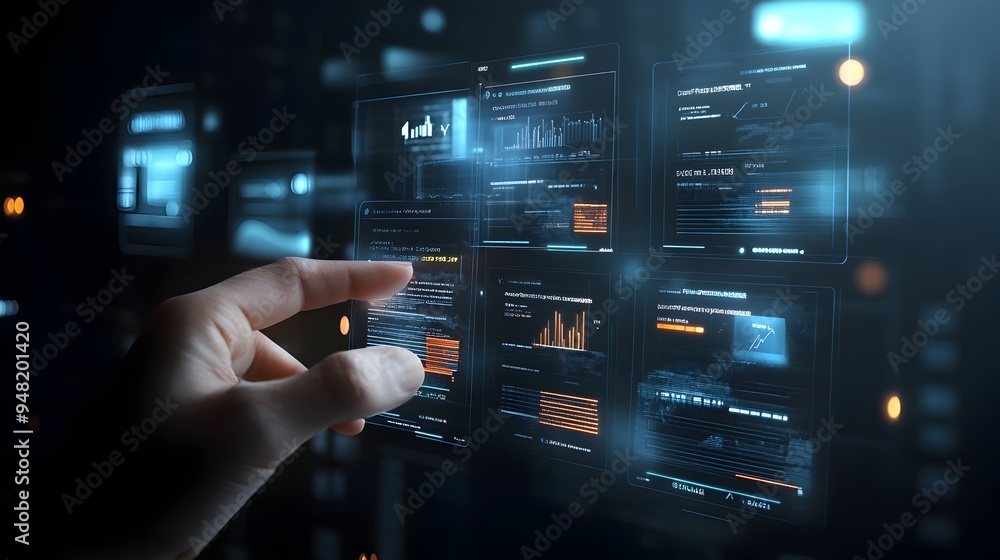 Aufkleber digital wallet interface showcasing unified financial management with multiple bank accounts