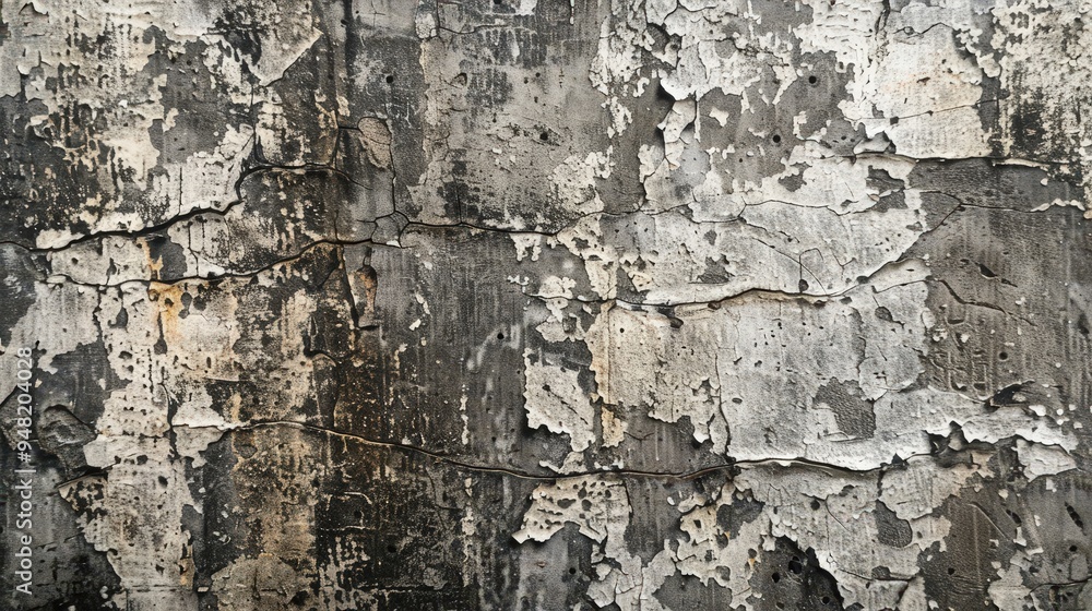Poster rugged charm of grunge texture with a close-up of its distressed surface.